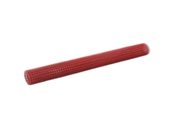 Vidaxl Cerca Arame Galinheiro 25x1,5m Aço C/ Revestimento Pvc Vermelho