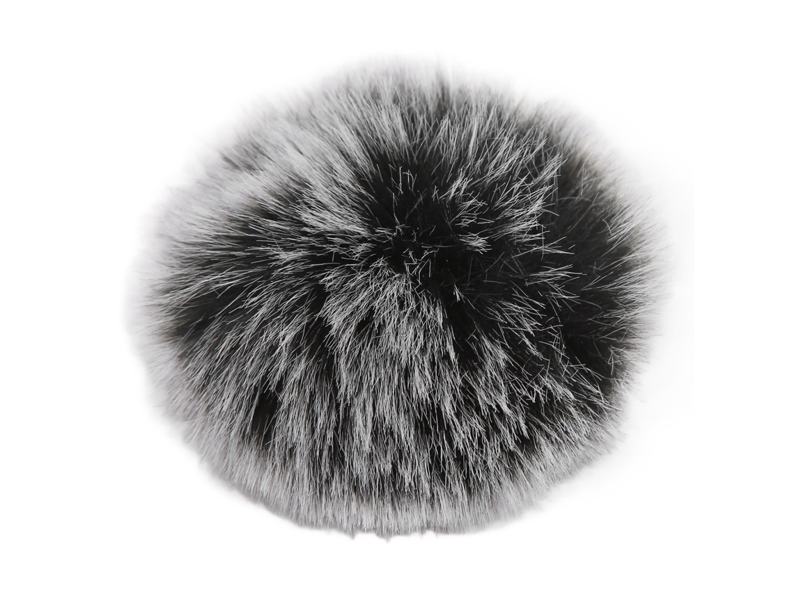 Protetor de cabelo artificial para microfone de lapela, capa para microfone de lapela, redução de ruído, com clipe.