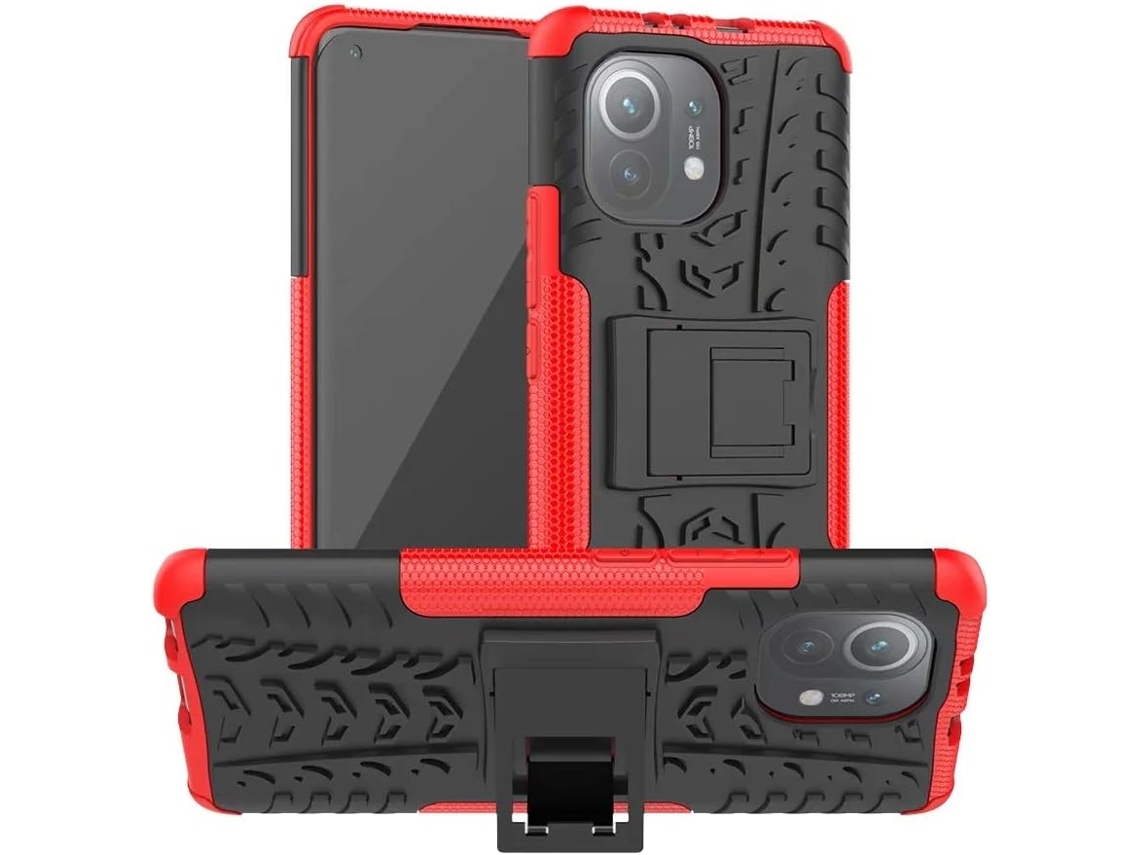 Capa Robusta Camada para Xiaomi Xiaomi 11 HONGWE. Vermelho