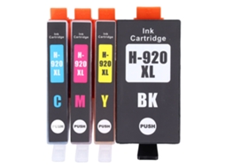 4 Cartuchos De Tinta Para Impressoras Hp Officejet 6000 6500 6500a 7000 7500 7500a