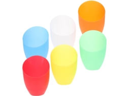 Conjunto de 6 Acessórios de Substituição Angulares em Plástico Elegante e Funcional para Candeeiros de Mesa. SFUSHOS