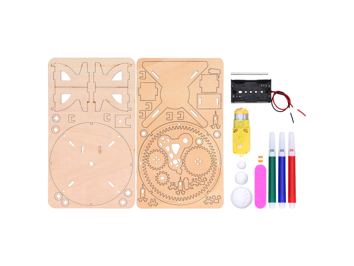 Sistema Solar de Madeira Sun Earth Moon Brinquedo Educativo S/MARCA