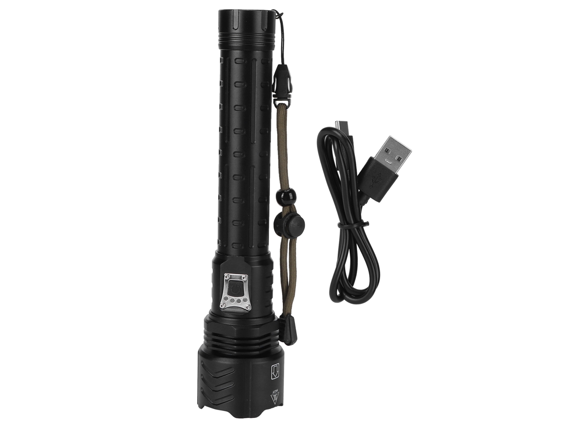 Rebe-lanterna Telescópica Xhp90 3000lm Recarregável Usb Impermeável Para Aventuras Ao Ar Livre