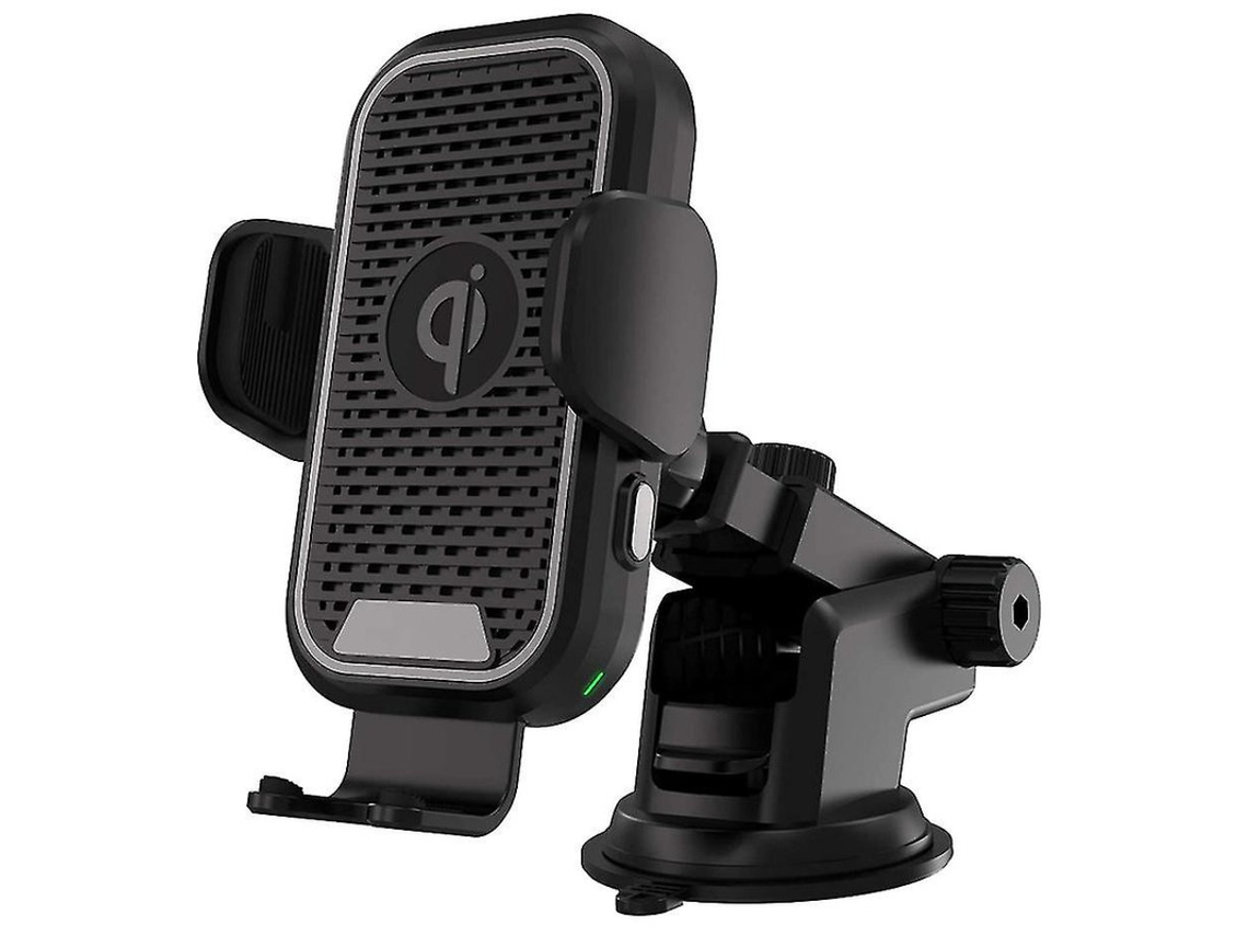 Carregador Carro Qi Fast Pára Brisa Para Apple, Lg, Samsung Yizhood Preto