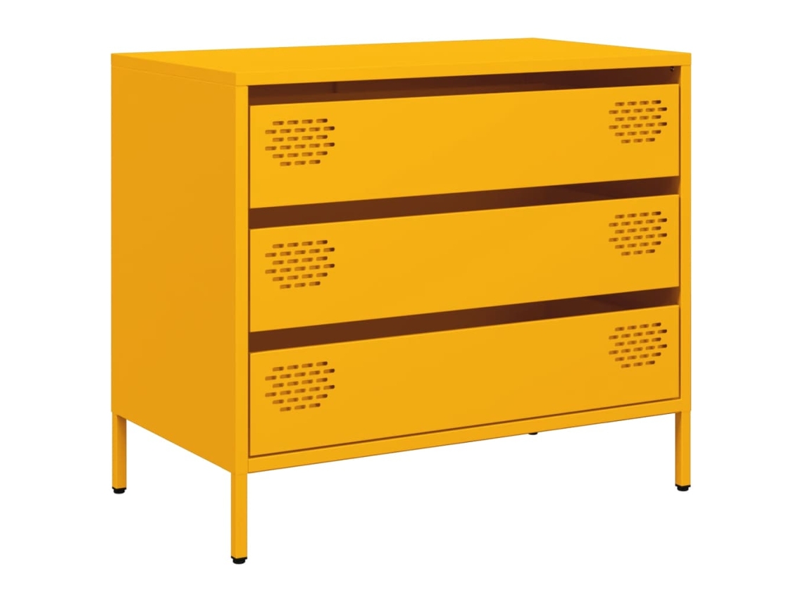 Sideboard, Sideboards Vidaxl Amarelo Metal (n/a)