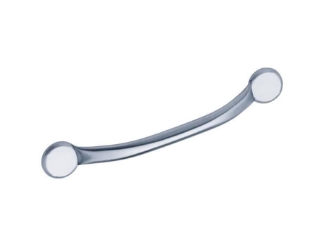 Godonnier Barra De Suporte Reta De Viga Única 43 Cm X Ø25 Mm Aço Inoxidável Escovado Sylvania