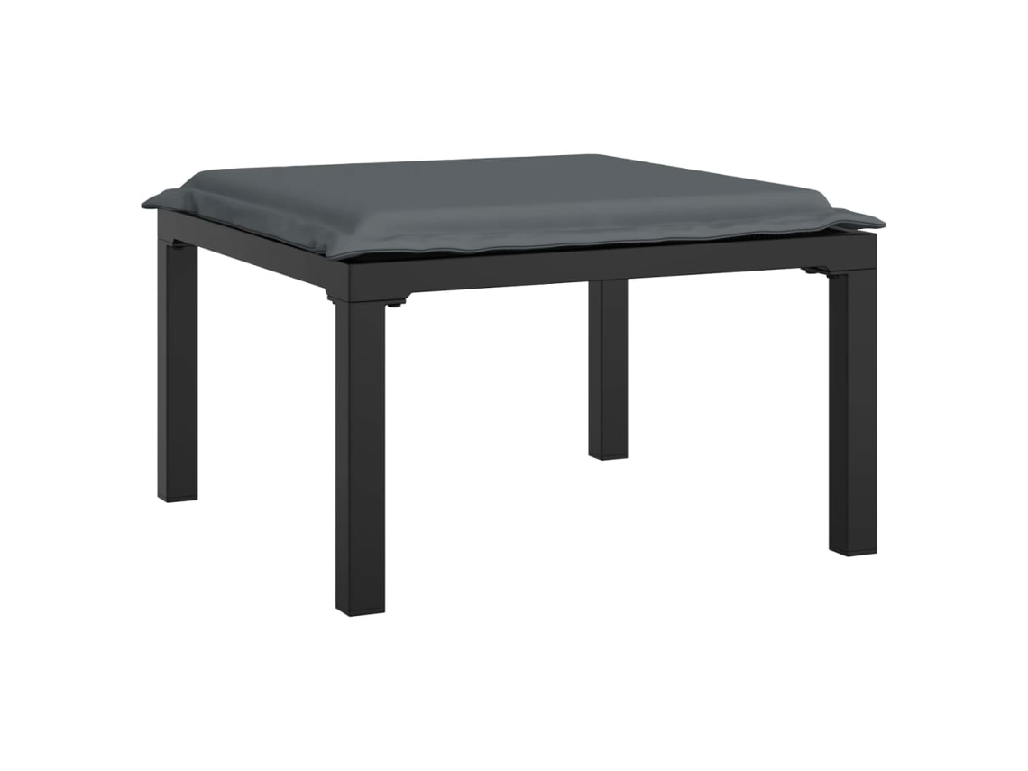 Garden Footstool, Garden Footstool Vidaxl Preto Rattan / Vime (n/a)