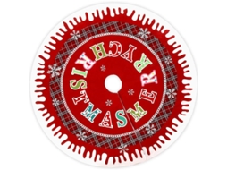 Saia de árvore de Natal 122cm, plaid, decorativa NOVA LINE