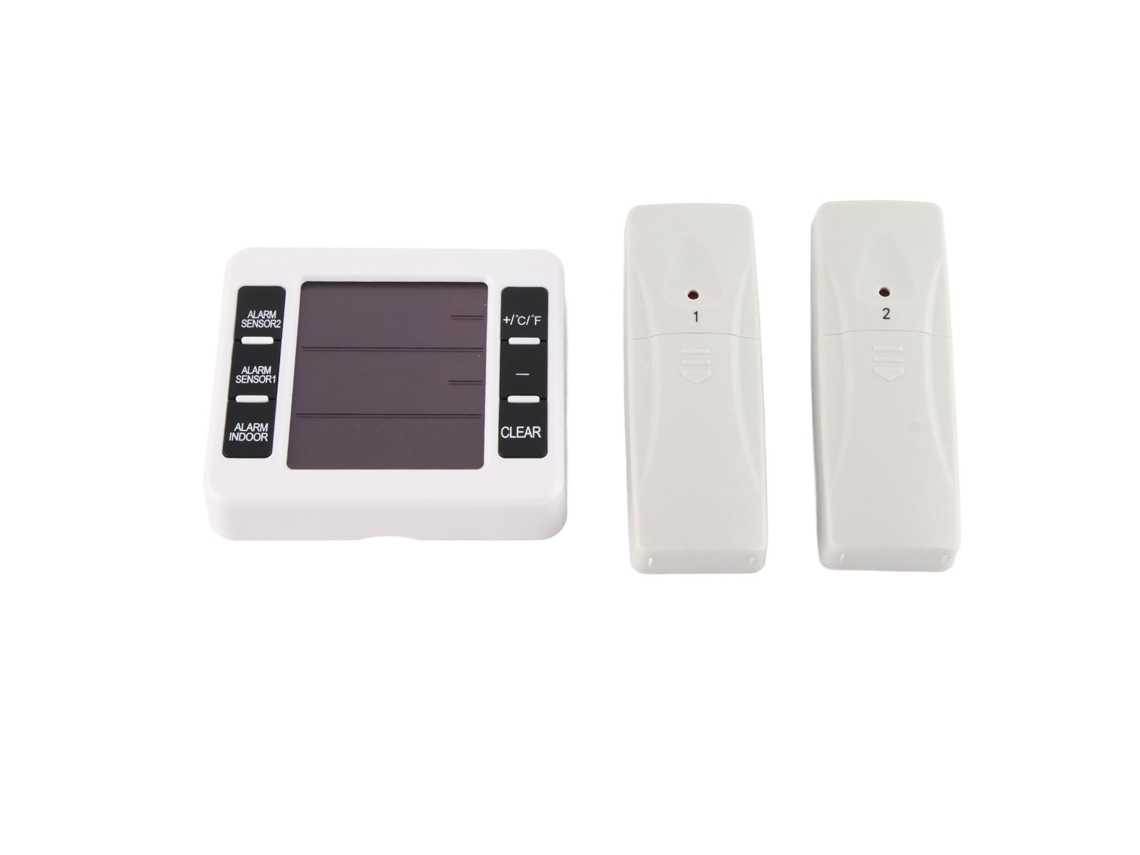 Termômetro de Ambiente com Sensor de Umidade Tela Grande Indoor Outdoor Celsius Fahrenheit
