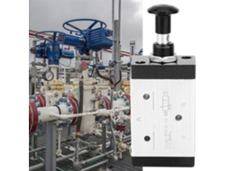 Válvula Solenoide Pneumática Laxiscreed Com Alavanca Manual, 2 Vias, 3 Posições