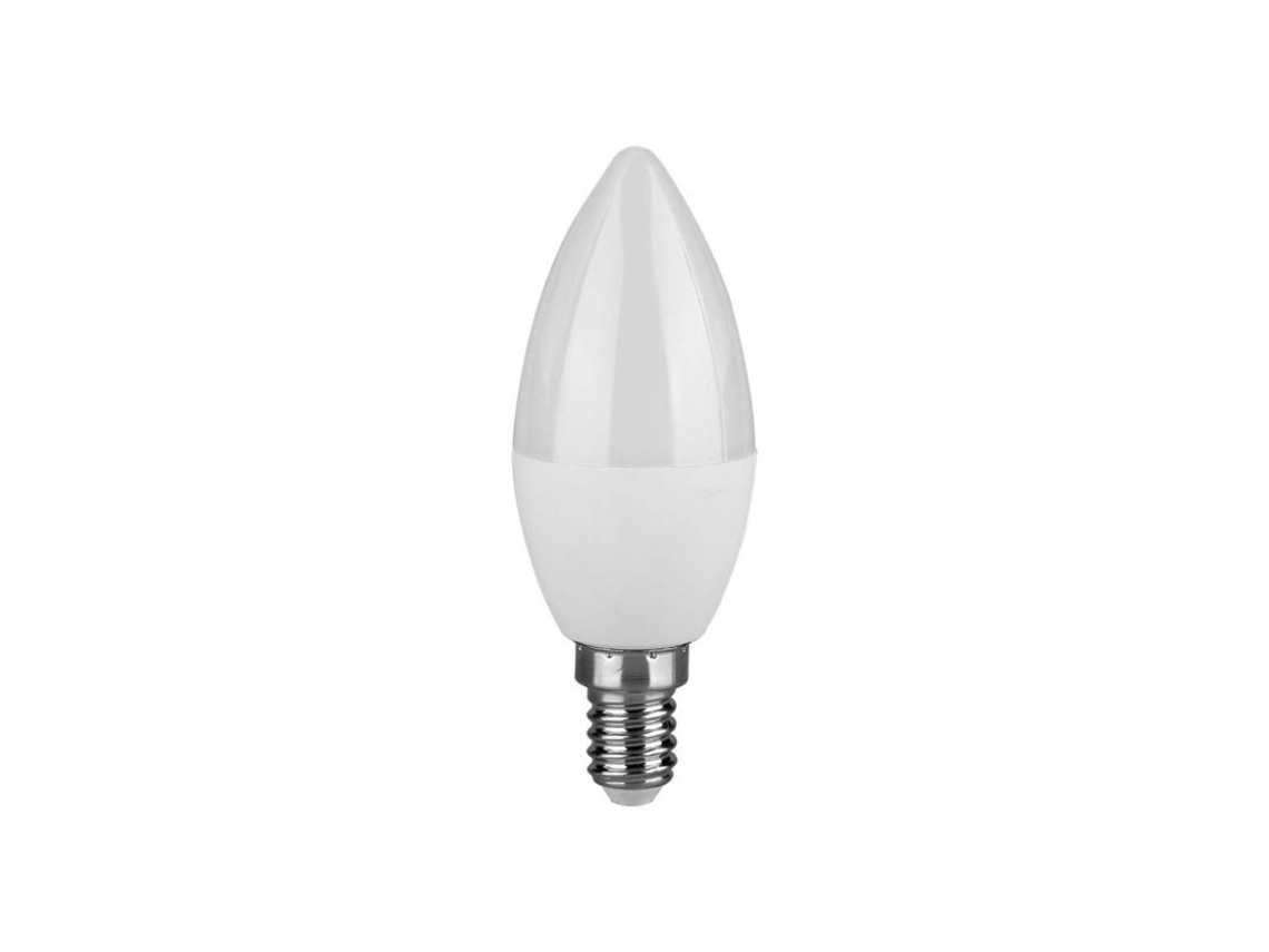 Lâmpada Led Vela Chip Samsung 7w 6400k E14 V tac VTAC