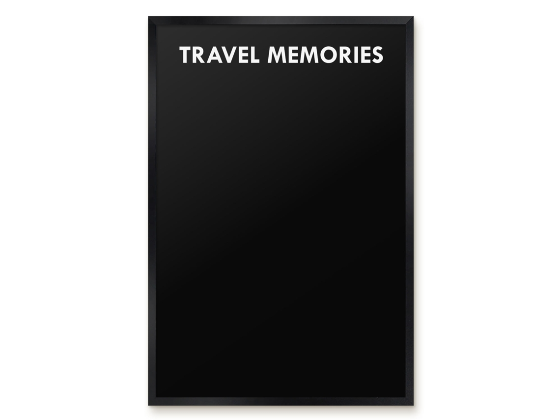 Quadro de vidro magnético para recordações de viagem para o hall Espelharte (40x60 cm)