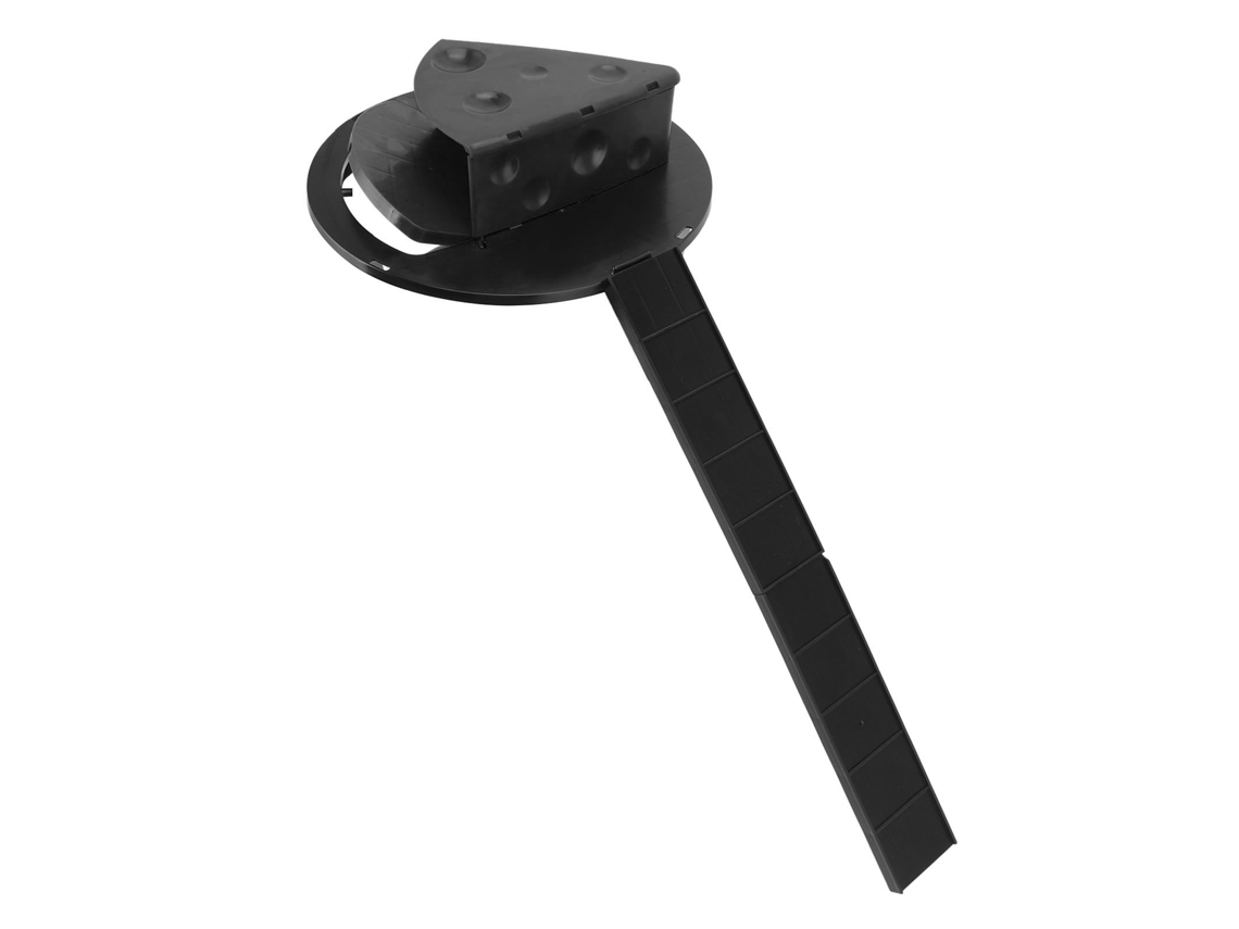 Primerox armadilha para ratos reutilizável tampa giratória indoor outdoor forma de queijo abs