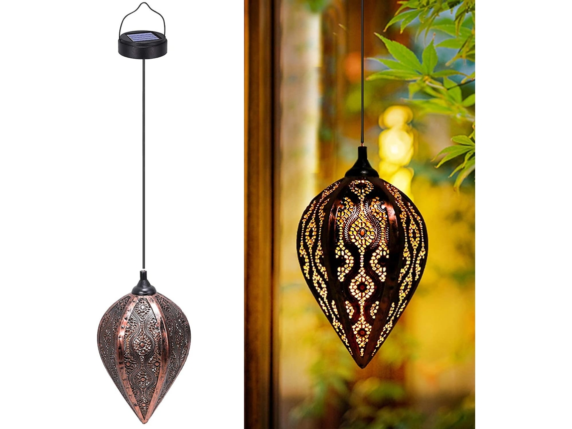 Lanternas Externas, Luzes Solares De Jardim, Luzes Led Suspensas Para Ambiente Com Lanterna À Prova Dágua Olysi Shop