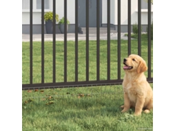 Vidaxl Painel De Cerca Para Jardim 48 Pcs Aço Galvanizado Prateado