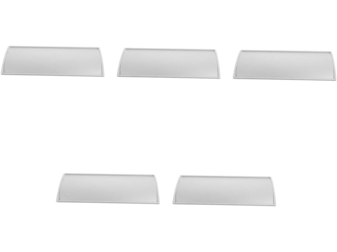 Conjunto de 5 Peças de Suportes para Placas de Escritório Curvas em Alumínio, Personalizáveis e com Design Exclusivo para Portas. SFUSHOS