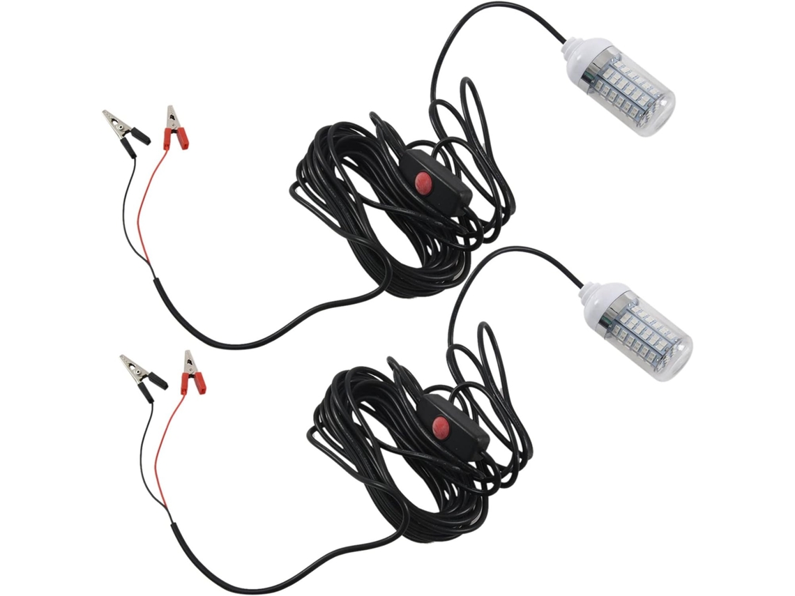 Barco Submersível Para Pesca Noturna De Lulas E Peixes Lua Com 2 Leds Verdes De 12v Gokoco