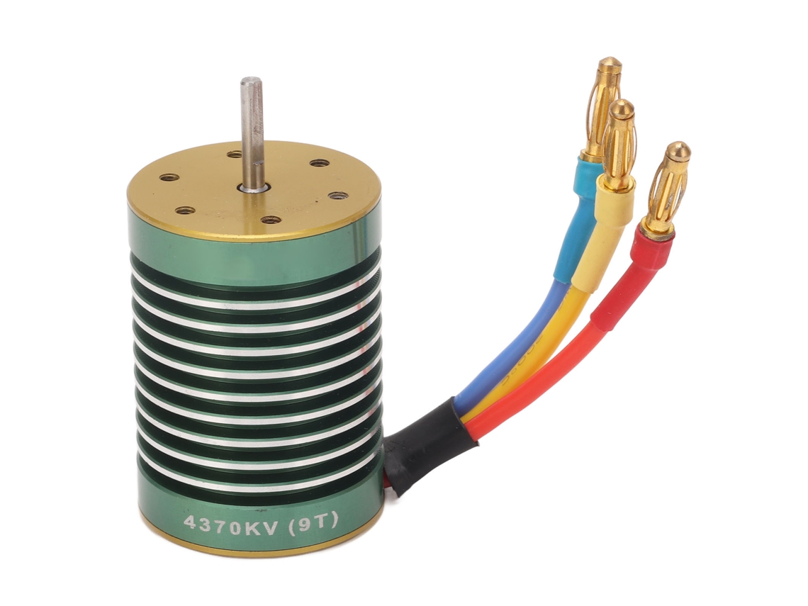 Motor Brushless Rc Impermeável 9t 4370kv Eixo 3.17mm Para Carros Rc 1/10 Wltoys Traxxas