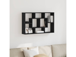 Vidaxl Prateleira De Parede Carvalho Preto 85 X 16 X 52,5 Cm