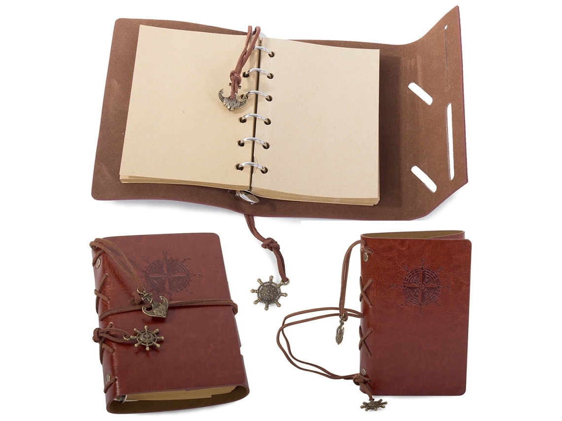 Diário/ Caderno, Couro Retrô BRILVIBERA