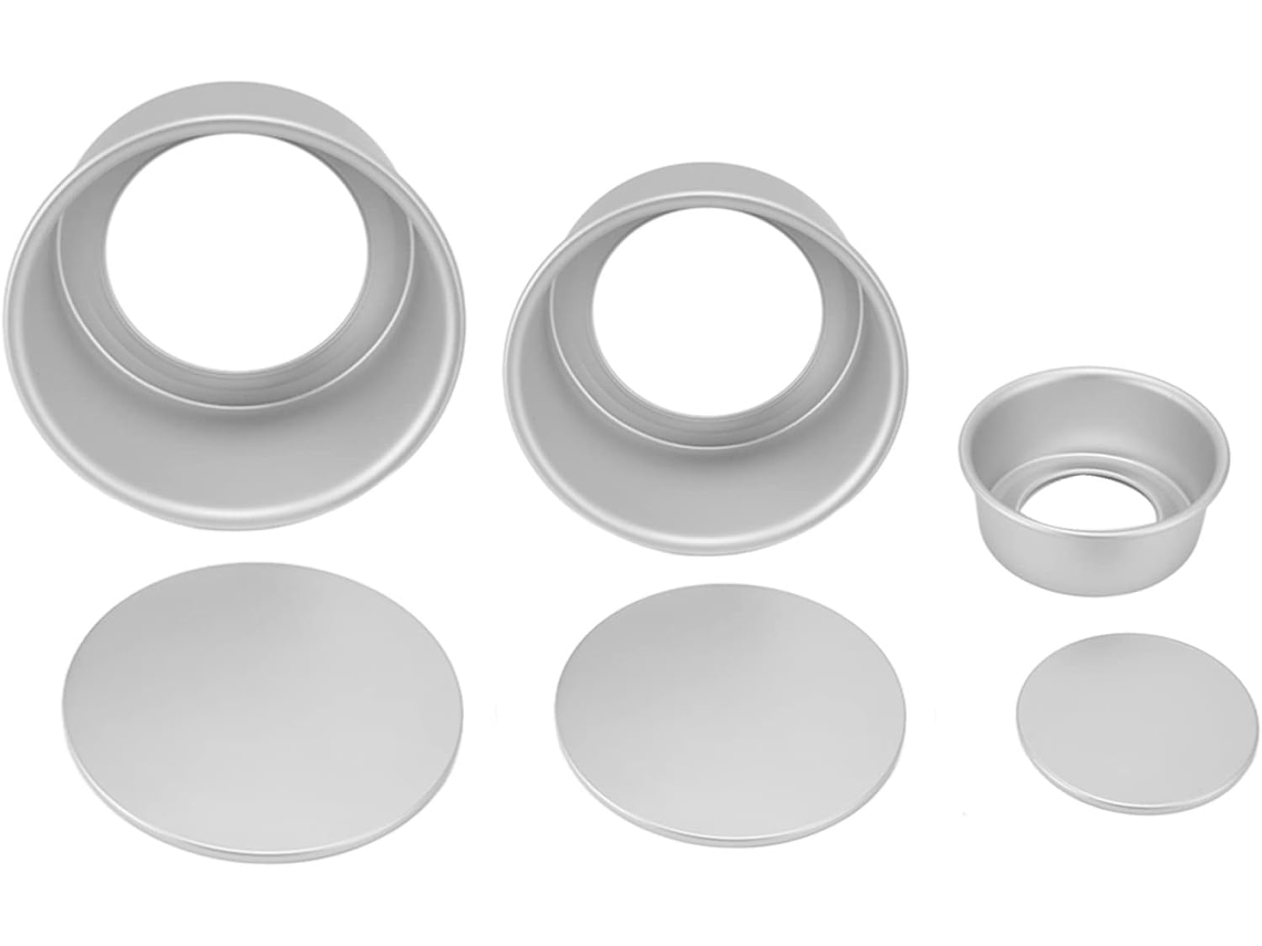 Conjunto de formas redondas Semme de 4, 6 e 8 unidades, antiaderentes.