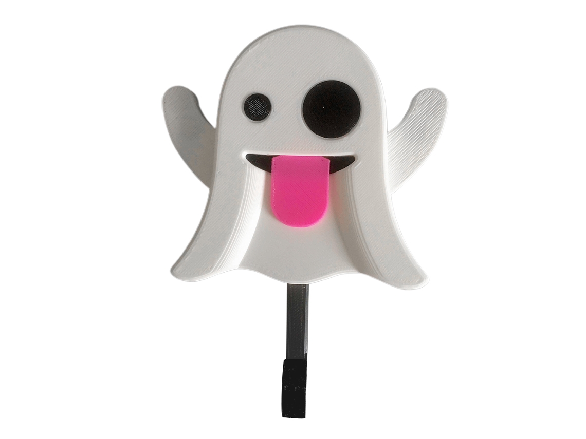 Porta-chaves personalizado Mali Key Hook Ghost Halloween Criativo Parede Hall de entrada