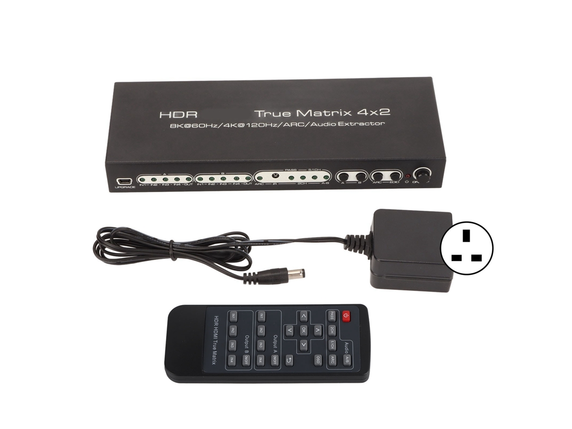 Switcher Hdmi LAXISCREED 8k60hz 40gbps Hdr Arc