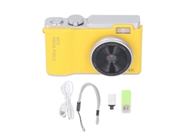 2026 câmera Digital 48mp com Gravação 1080p, Zoom Digital 16x e Lentes Duas, Câmera Compacta