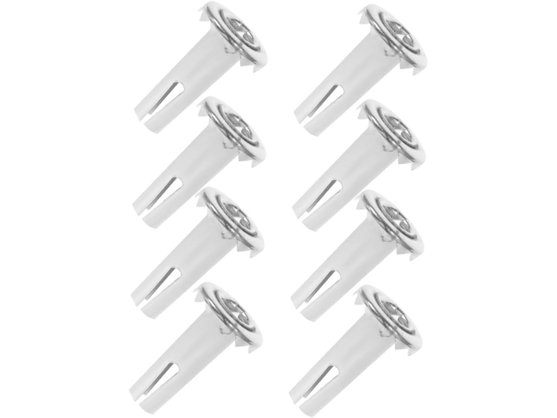 Gadpiparty Conjunto de 5 Hastes com Base de Aço e Nylon para Cadeiras de Escritório, Antiderrapantes e Protetoras para Pisos de Madeira