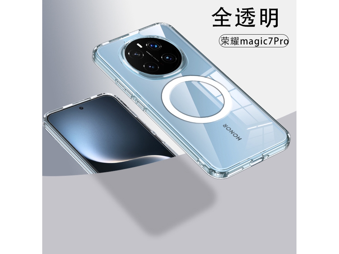 Capa Transparente Magnética Para Celular Com Proteção Total E Airbag Contra Impactos.alta Transparência ímã Forte, Honor 200 Pro