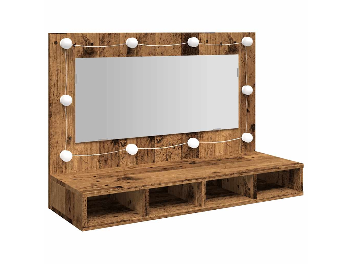 Mirror Cabinet, Mirror Cabinets Vidaxl Marrom Madeira Processada (n/a)