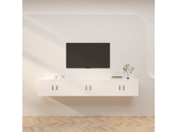 Vidaxl Móveis De Tv De Parede 3 Pcs 80x34,5x40 Cm Branco