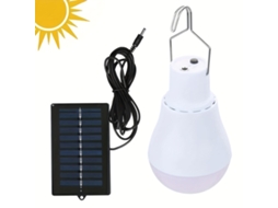 Luz LED externa com energia solar e painel recarregável para jardim e camping AQUAFORGE