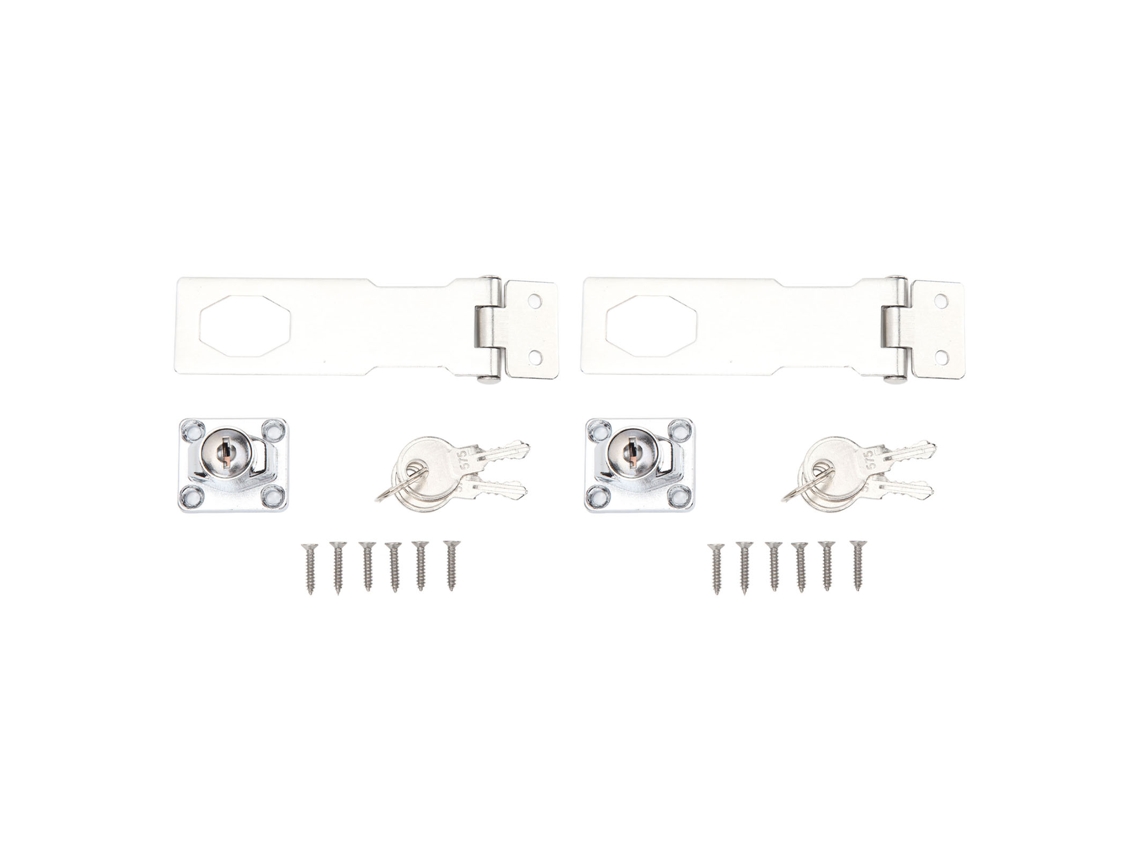 2pcs Cadeado de Hasp com Chave | S/MARCA