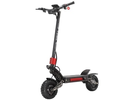 Scooter elétrica Yume Raptor 3000W2 com motor duplo, 128 km/h, bateria de 60 V e 27 Ah, autonomia de 90 km, pneus off-road de 11 polegadas, capacidade de carga de 150 kg.