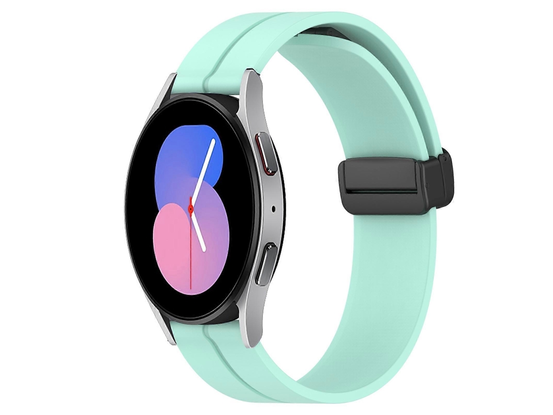 Pulseira De Silicone Com Fecho Magnético, Cor Sólida, Para Samsung Galaxy Watch 46mm 22mm