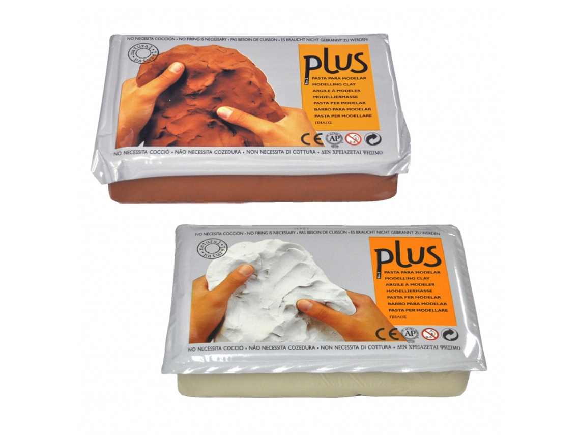 Argila Modelar PLUS Auto Endurecimento Preto 500Gr