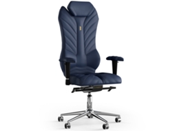 Cadeira de Escritório Ergonómica KULIK Monarch PU Couro (Azul -130x50x50cm)