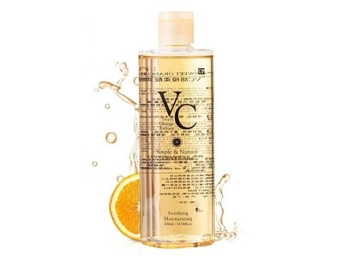 Tônico Facial Vc Laranja Doce 300ml Hidratante Para Mulheres Pele De Rápida Absorção Zeuxo