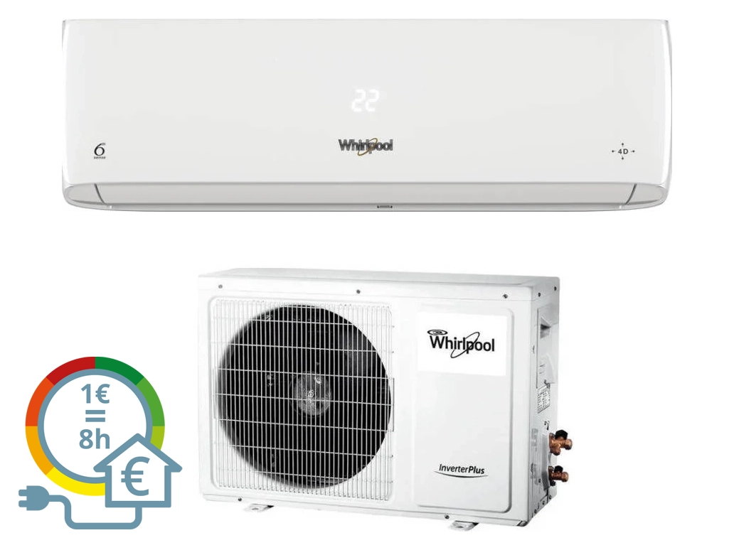 Ar Condicionado WHIRLPOOL SPICR 318W (36 m² - 18000 BTU - Branco)