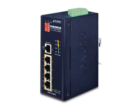 Isw 504pt Network Switch Unmanaged L2 Fast Ethernet Power Over Ethernet (poe) Black Planet (10/100)