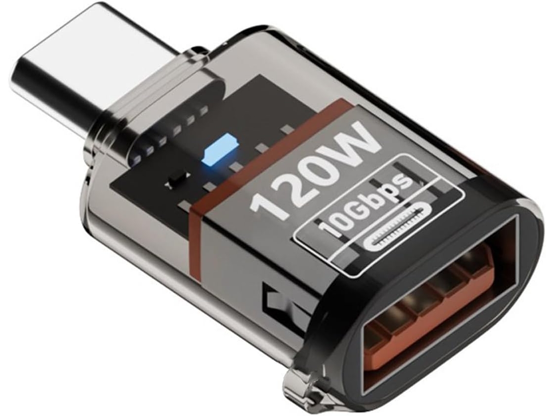 Adaptador Conversor Tipo C, Transparente, Claro