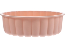 Forma de silicone rosa de 20 cm (8 polegadas) com superfície polida