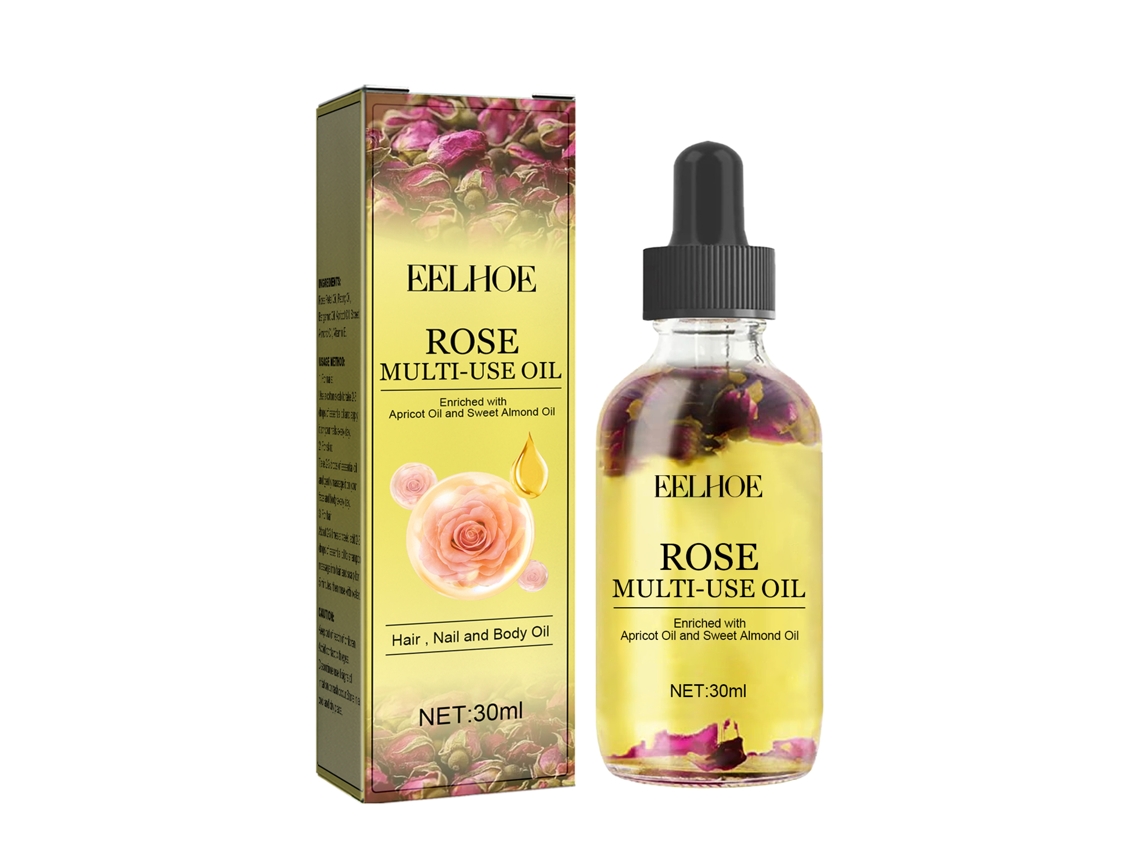 Óleo Essencial Rosa Eelhoe Hidrata Pele Cabelo Pés