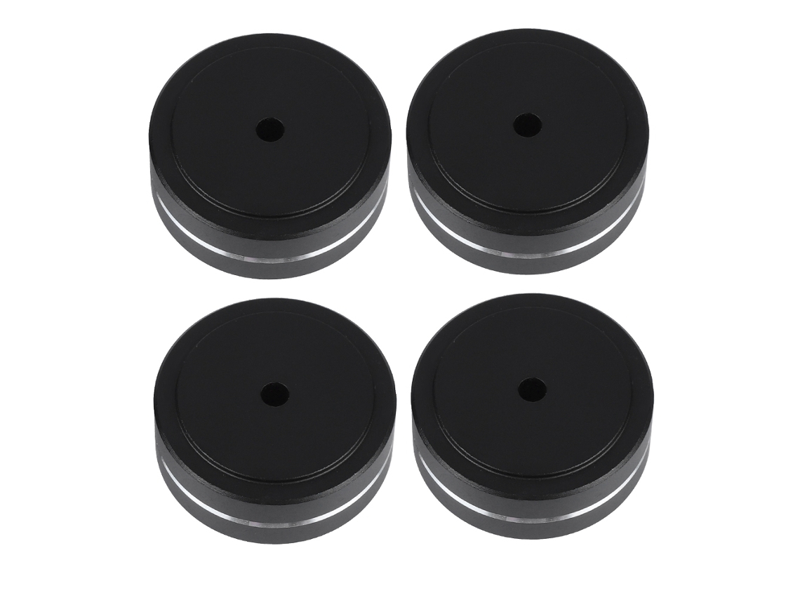 Pés para Amplificador 4pcs 40x15mm Alumínio Impacto