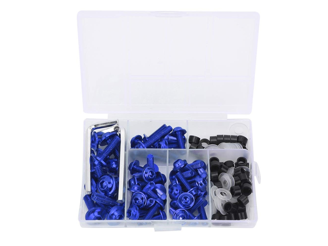Kit Universal De Parafusos Para Carenagem Com 158 Peças, Conjunto De Fixação Para Carenagem Motocicleta Com Chaves E