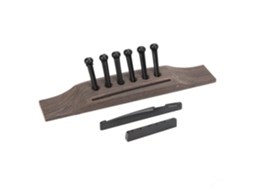 Porca de Guitarra Conjunto de Ponte de Guitarra Porca Sela Pinos de Corda Madeira Maciça Acessórios de Reposição de Plástico