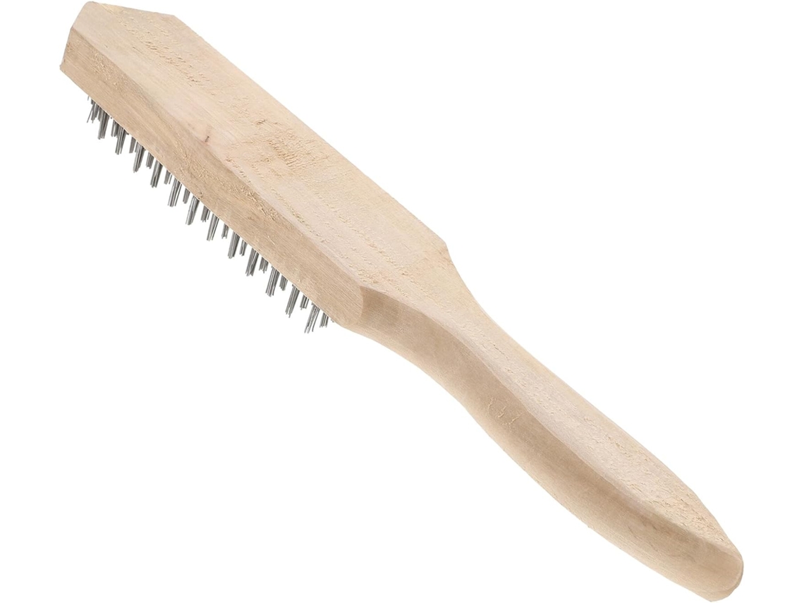 Escova De Arame Resistente Para Churrasco Com Raspador De Escamas