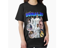 T-shirt Rockinstone Cristiano Ronaldo Bootleg Essential Unisex For Football Fans-(xxl)