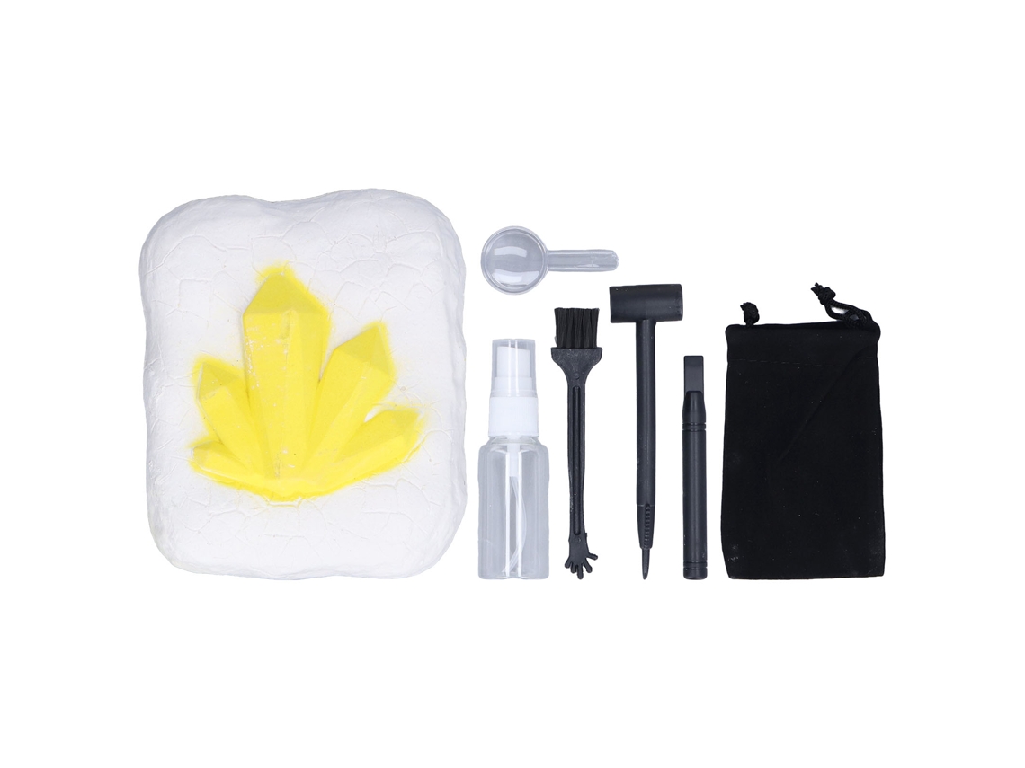 Mali kit de Escavação de Pedras Preciosas 7pcs Brinquedo Educativo Diy Ciência para Crianças com Ferramentas Completas